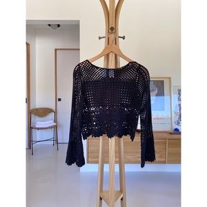 SHADES OF BLONDE Crochet Top